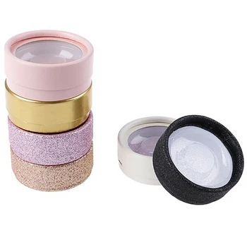

5Pcs/set Round Eyelashes Storage Case Lashes Packaging Box Reusable Empty Container For Fake Lashes Store