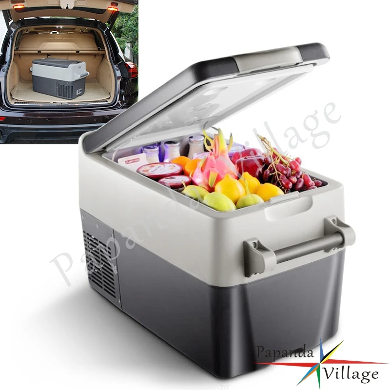 

12V/24V/100-240V 45W 30L Fridge Less Noise Car Refrigerator Dual Use Portable Freezer Cooler for Car Home Camping -18~10 Degrees