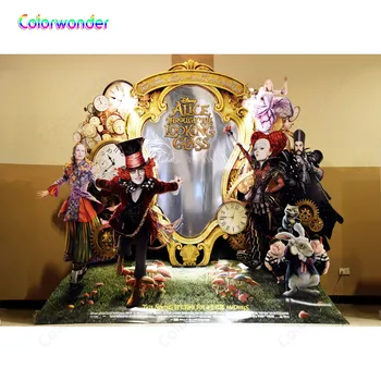 

Alice Wonderland Children Birthday Party Baby Shower Photography Backdrop Photographic Backgrounds For Photo Studio Vinyl