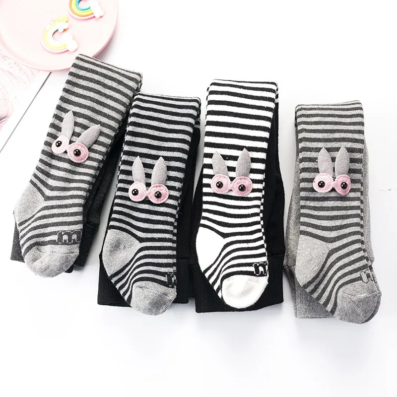 Детские GirlsKnitted кролика, штаны-леггинсы милые детские осенние теплые штаны для детей Детские штаны, одежда с эластичной резинкой на талии для 0-4Yer