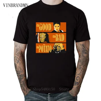 

2020 The Good Bad Potato Doctor Who T Shirt Short Sleeves Men's Human's Face T-Shirt Hiphop Cotton Crewneck Pharaoh Funny Tshirt