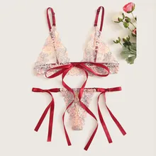 Для женщин Эротическое белье бюстгальтер Для женщин пикантная обувь; цвет розовый; кружевное платье на бретельках бюстгалтеры с принтом, одежда для сна, нижнее белье, плавки, нижнее белье комплект Lenceria 661BRS10