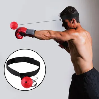 

1Pcs Portable Boxing Reflex Speed Punch Ball Sanda Boxer Raising Reaction Force Hand Eye Training Set Stress Boxing Exercise