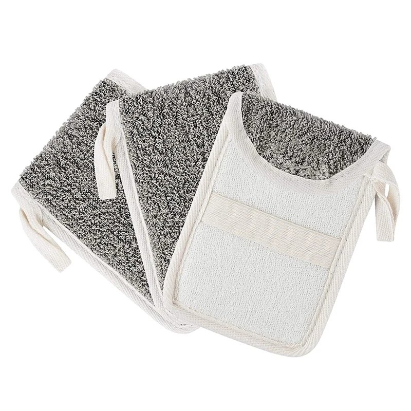 3 Pcs Soap Saver Pouch,Exfoliating Soap Bag Body Scrubber Exfoliator