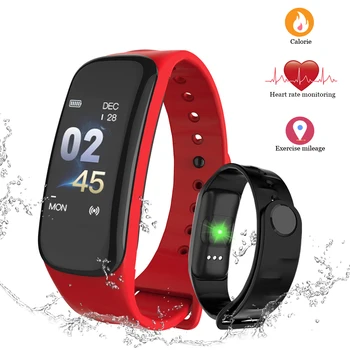

Fitness Tracker Smart Watch C1 plus SmartBand IP67 Waterproof Heart Rate Monitor Blood Pressure Smart Band Health Watch Bracelet
