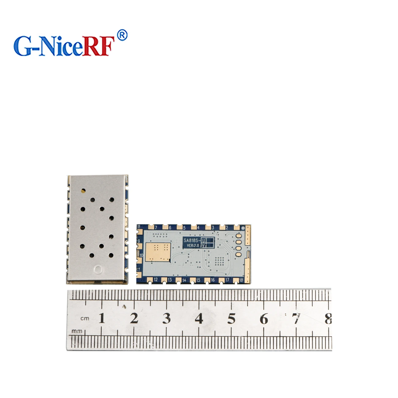 2PCS Industrial Grade 1W 30dBm 400MHz To 480MHz Frequency SA818S-U Half-Duplex Voice Transceiver Module UHF Walkie Talkie Module