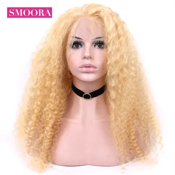 

613 Blonde Deep Wave 13x4 Lace Front Human Hair Wigs Malaysian Non Remy Hair Honey Blonde Lace Wig Natural Hairline For Women