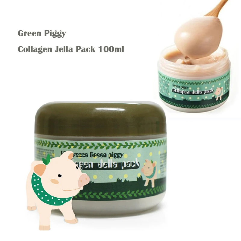 Green Piggy Маска из пузырьковой глины Milky Piggy, газированная маска из пузырьковой глины, зеленая Elizavecca, копилка, коллаген, Jella, упаковка, аква, Осветляющая Маска, Корейская маска для лица - Цвет: Green Piggy