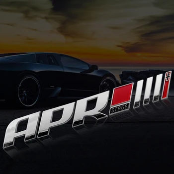 

1Pcs Drop shipping ABS APR STAGE 1+ 2+ 3+ Racing Car Emblem Badge APR STARGE 1 2 3 Plus 3D car Stickers GOLF car-styling