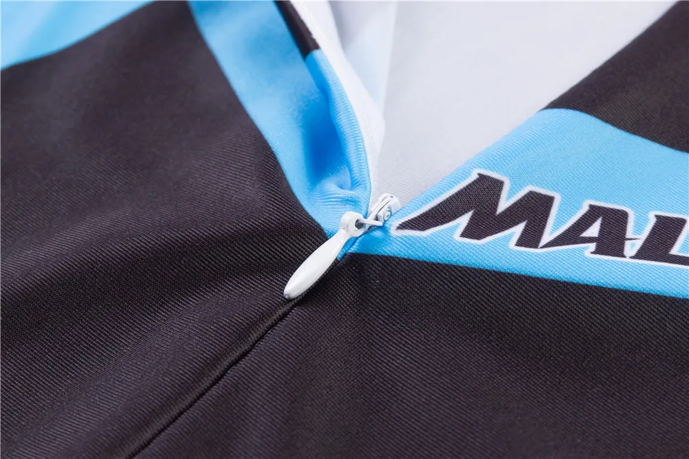 Malciklo men's and  long-sleeved triathlon suit White Cry for freedom bicycle anti-ultraviolet breathable and quick
