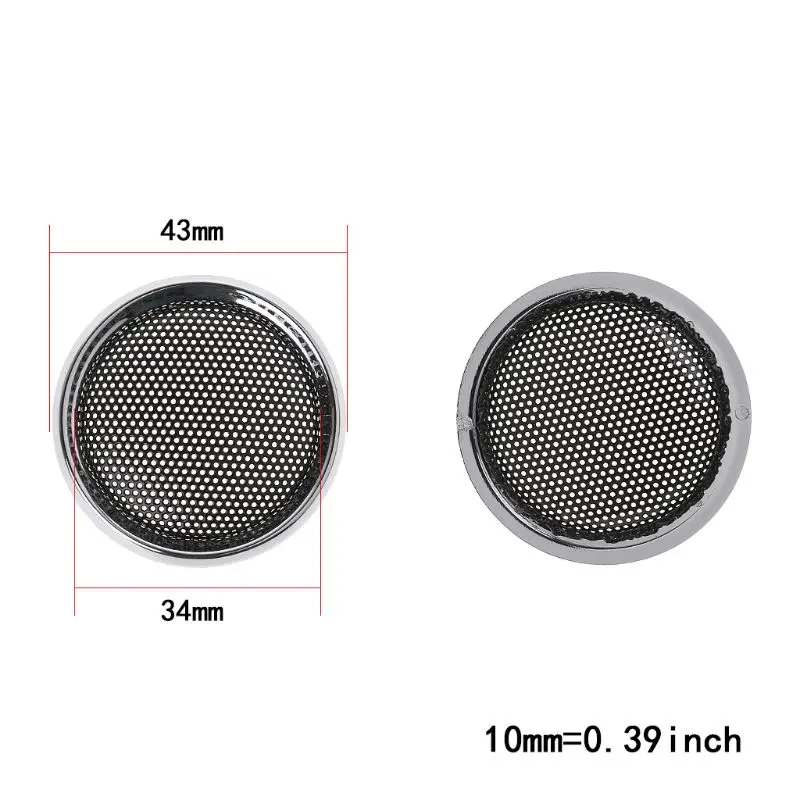 2PCS Speaker Cover Tweeter Grill Mesh Mesh Protection Grids Speakers Loudspeaker Mini 1 Inch DIY Accessories dome tweeter speakers