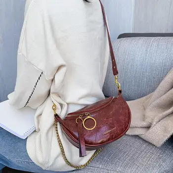 

New Fashion Handbags Skillful Manufacture Women Solid Color Shoulder Bags PU Leather Classic Retro Purse Messenger Handbag