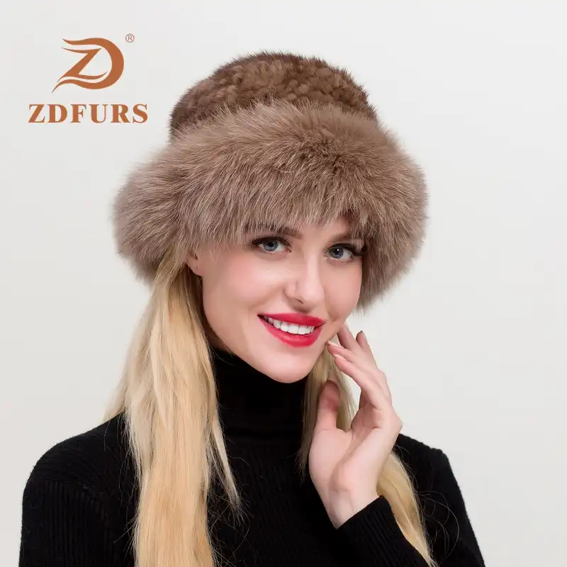 fur trimmed hats ladies