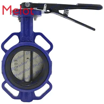 

hot sale Bundor 4 inch handles class150 commonly used leak-free wafer butterfly valve