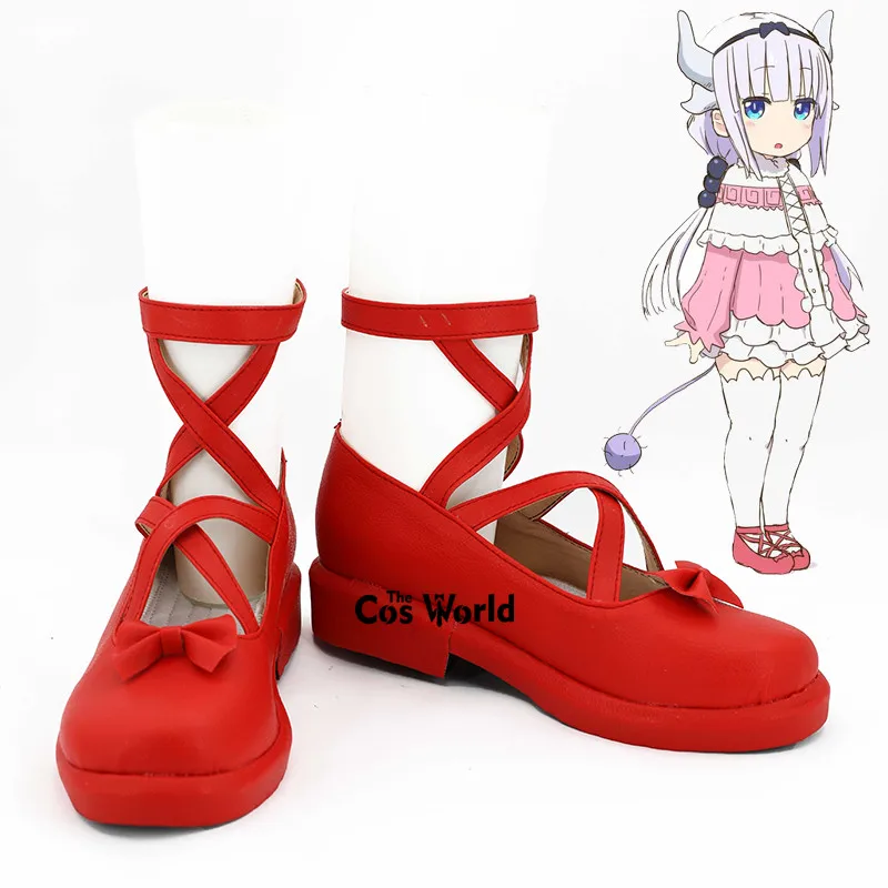 Сапоги для косплея Miss Kobayashi's Dragon Maid Kanna Kamui 3 цвета | Тематическая одежда и