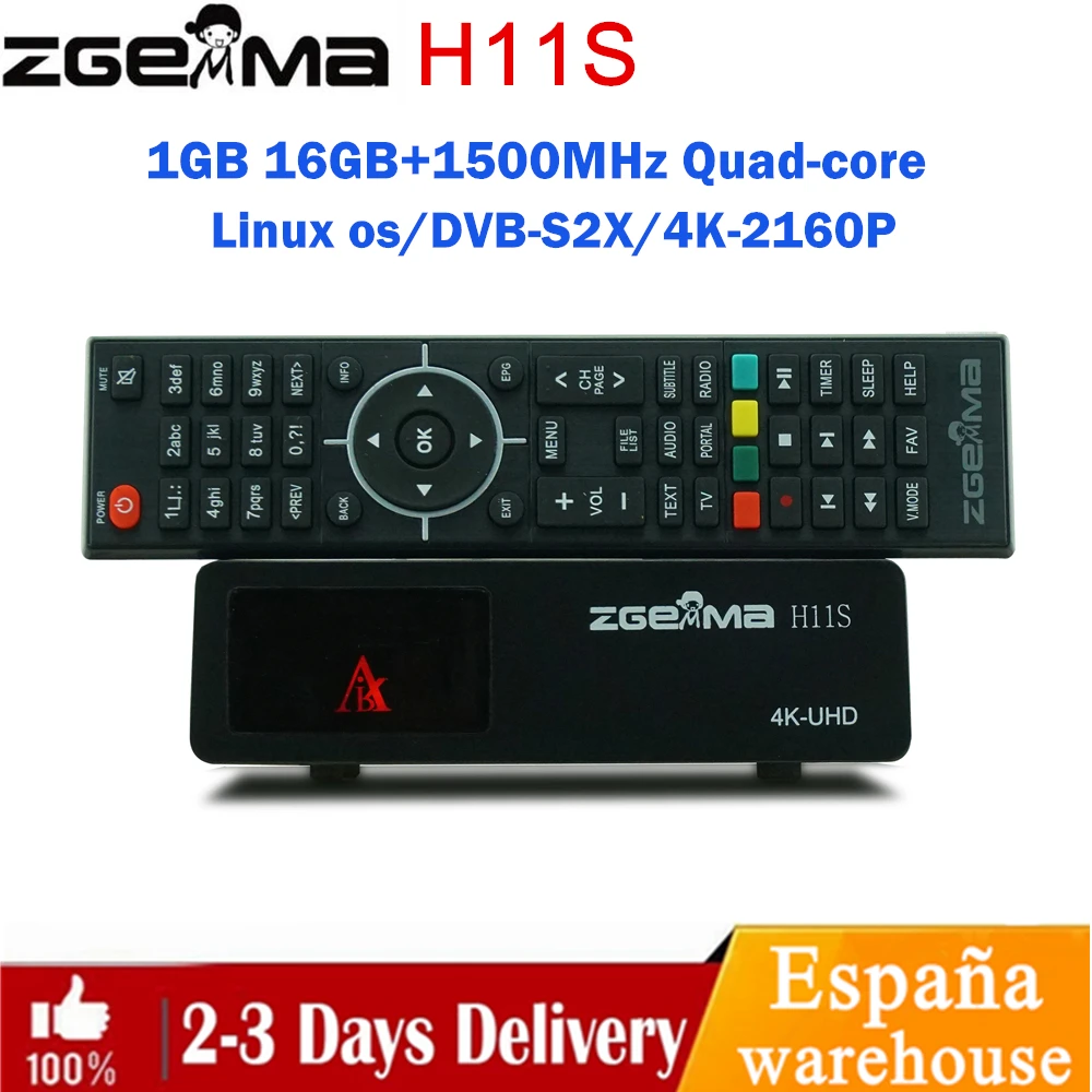 Спутниковый ТВ-приемник ZGEMMA H11S 4K UHD 2160P с IOS и Linux IPTV box HDMI 2 0 USB2.0 спутниковая