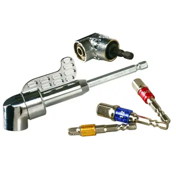 

105° Screwdriver Seat Right Angle Extension Rod Flexible Shaft 1/4 Hex Handle