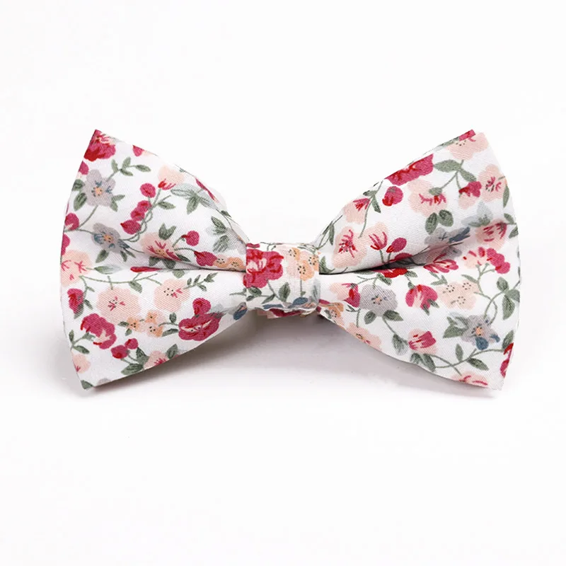 

Linbaiway Leisure Bow Ties for Men Bowtie Women Boutique Wedding Party Butterfly Floral Printed Bowties Gravata Slim Custom Logo