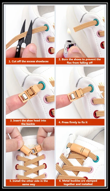 25 Colors Magnetic Shoelaces For Sneakers Elastic Shoe Laces Lock