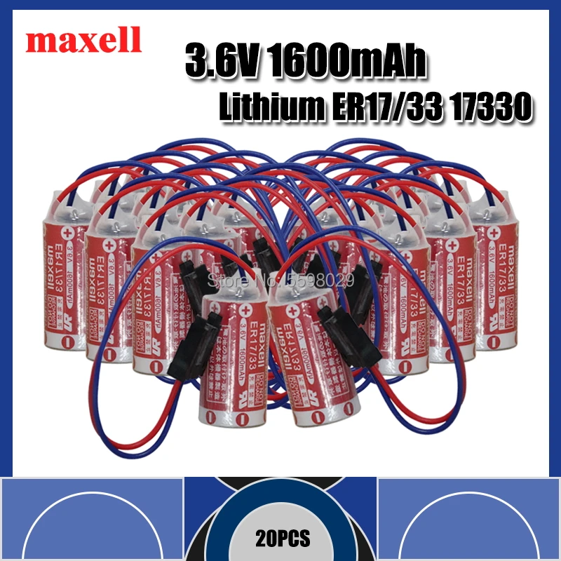 5 шт./лот Новый Maxell ER17/33 ER 17/33 3 6 V 1600mah PLC Промышленный контроль литиевых батарей с