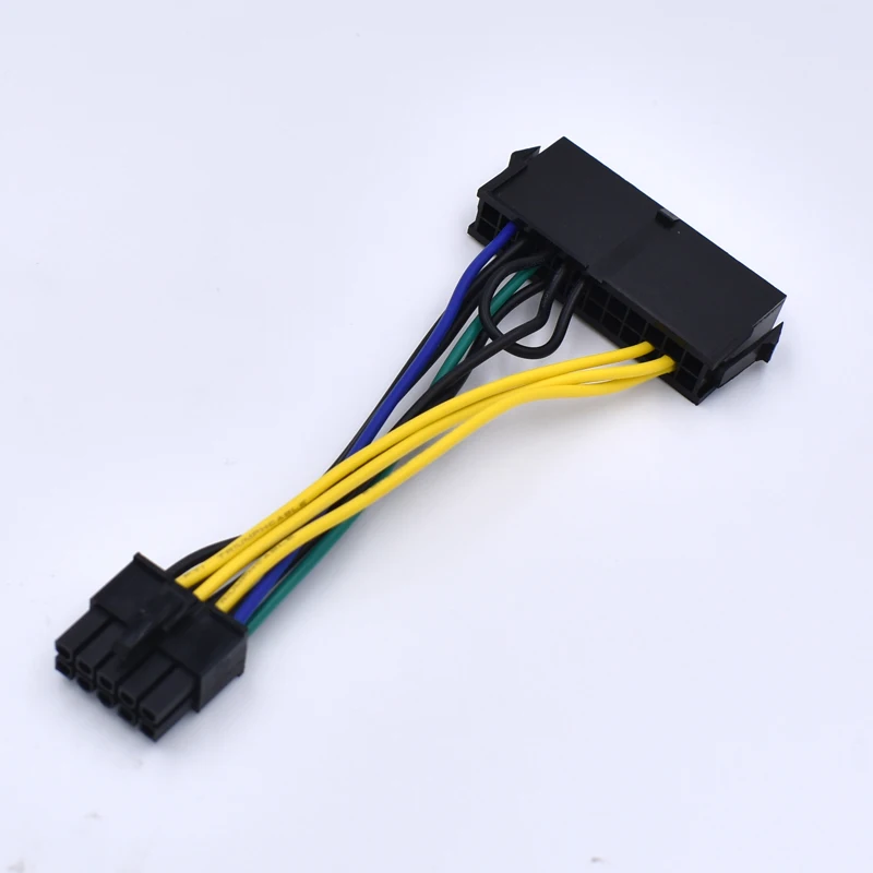 ATX 24-Pin Female to 10-Pin Male Adapter Power Supply Cable Cord for Lenovo 10PIN Motherboard