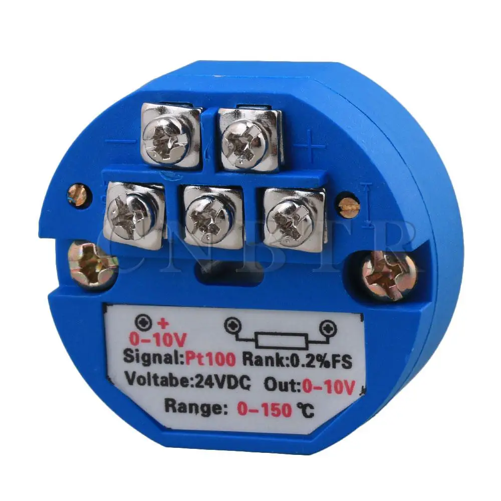 CNBTR пластиковый датчик температуры термопары PT100 0 150C 24VDC ~ 10V|transmitter|transmitter pt100transmitter