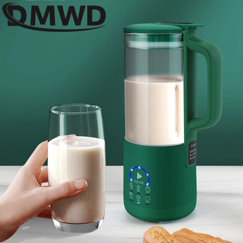 DMWD 미니 두유 메이커, 자동 가열 두유 기계, 다기능 전기 필터 없음, 콩 우유 착즙기