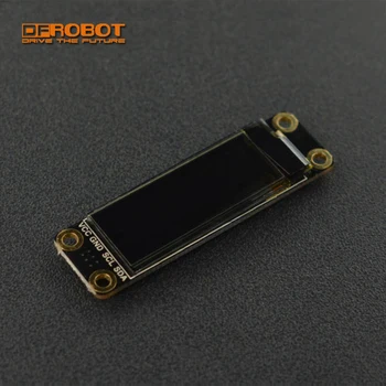 

DFRobot Monochrome 0.91” inch 128x32 I2C OLED Display Screen with Chip Pad for wearable devices small game consoles