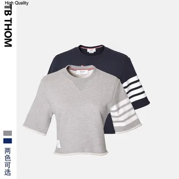 

2020 women's o-neck half sleeves short t-shirts with crimping loose style summer causal tees women fashion tops lady