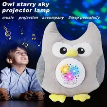 

Projection Animals Musical Starry Sky Projector Starlight Sleeping Toy Baby Comfort Plush Doll With Shining Light Bedroom Lamp