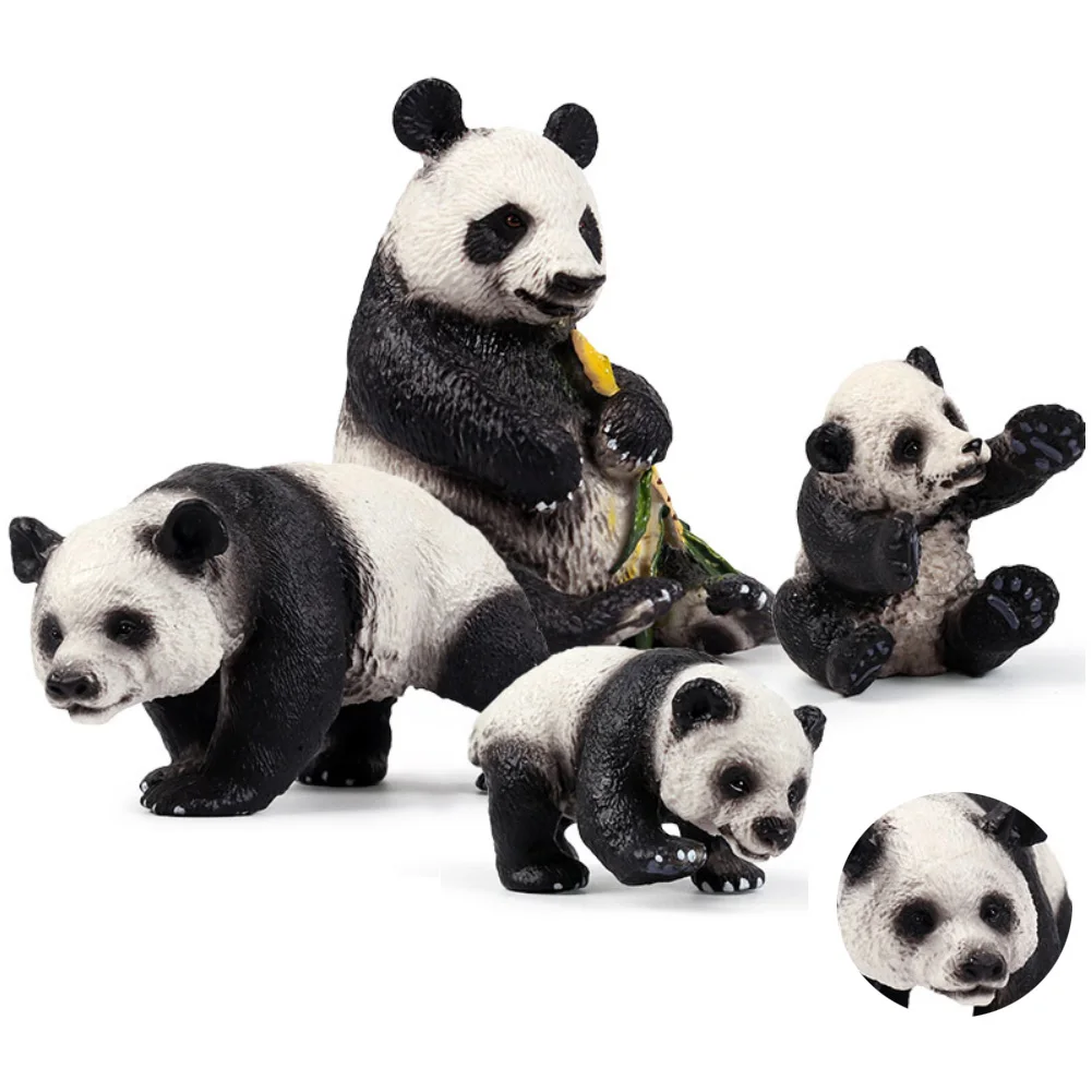 1/4 шт./партия, симпатичные панды модель микро пейзаж Статуэтка орнамент сад миниатюрный Декор