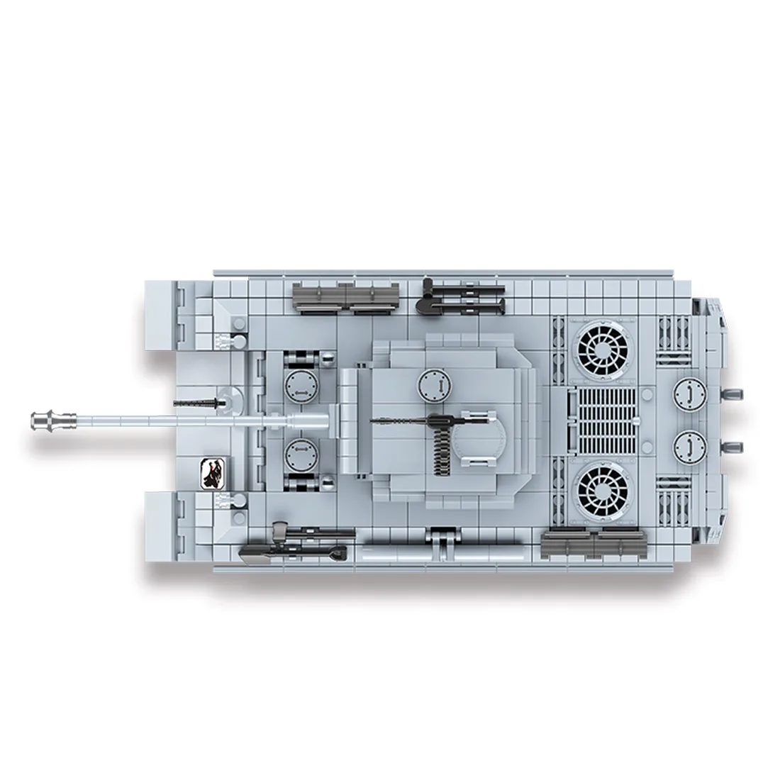 990Pcs Simulation V12 Engine Panther Tank Ww2 Swat Small Particle Building Block Toy Kit For 100 4