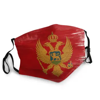 

Montenegro Flag Non-Disposable Mouth Face Mask Printed Dust Mask Protection Mask Respirator Mouth Muffle