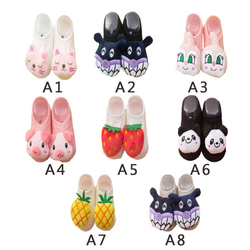 Newborn Baby Cartoon Soft Soled Sock Toddler Boys Girls Infant Toddler Anti-slip Floor Socks
