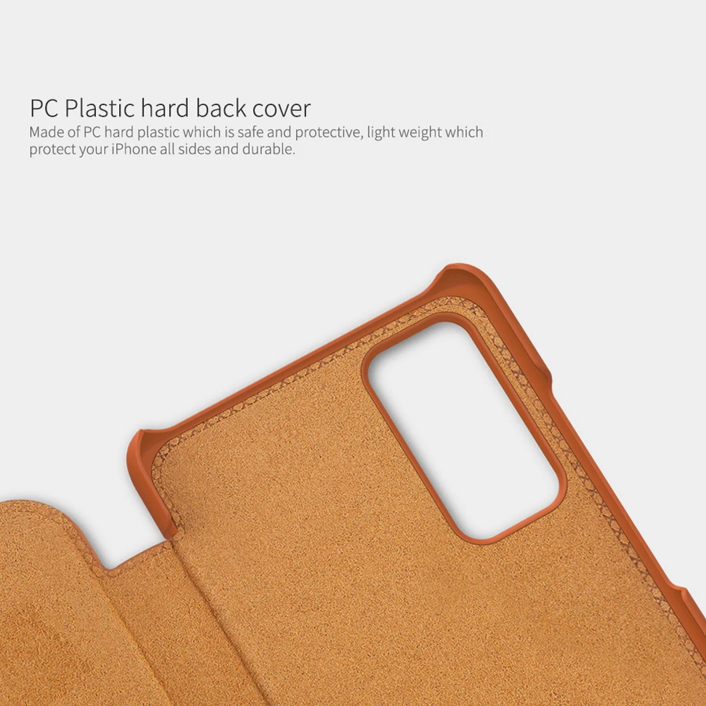 For Samsung Galaxy S20 FE case Nillkin Qin PU Luxury Flip leather back cover wallet case For Samsung S20 Fan Edition 5G