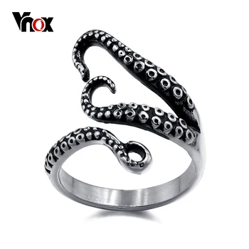 

Vnox Vintage Octopus Tentacle Sea Monster Ring for Men Stylish Punk Stainless Steel Size 9 10 11 12