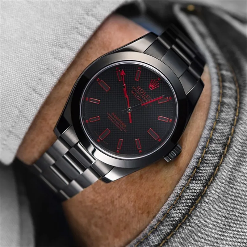 

Rolex- Milgauss bamford Datelog Series Ladies Men's Automatic Mechanical Watch Stainless Steel Waterproof Casual Watch Gift