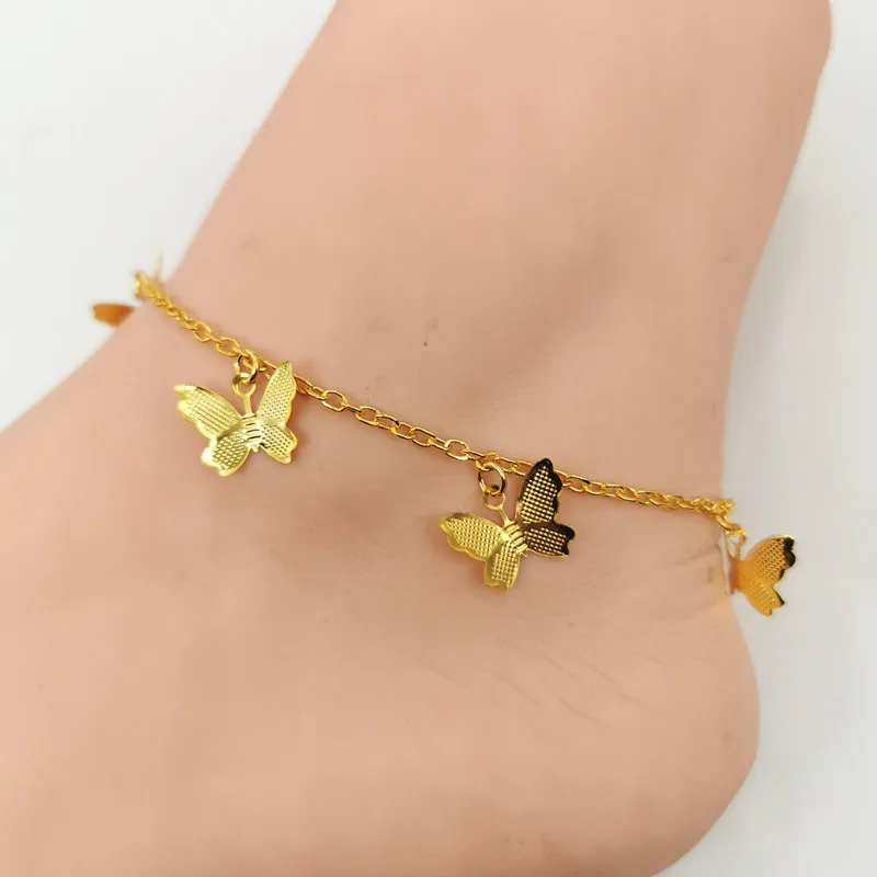 

Fashion Butterfly Anklets for Women 2020 Bohemian Beach Anklet Gold Silver Color Chain Ankle Bracelet on Leg Foot Jewelry