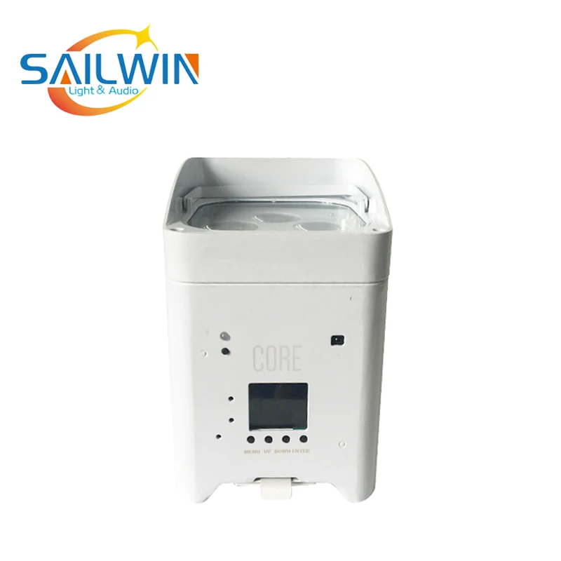 Sailwin сценический светильник ing 4 светодиодный s 18 Вт 6в1 RGBAW UV мобильное приложение wifi светодиодный аккумулятор беспроводной аплайт сценический светильник для свадьбы