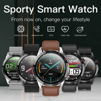 

L13 Smart Watch Men IP68 Waterproof Reloj Hombre Mode SmartWatch ECG PPG Blood Pressure Heart Rate sports fitness watch PK L8 L7
