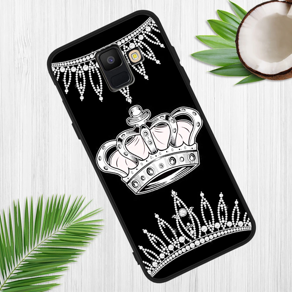 «King», «queen» класса люкс для samsung Galaxy A9 A8 A7 A6 A5 A3 J3 J4 J5 J6 J8 плюс M30 A40S A10 A20E чехол для телефона etui для пар - Цвет: H0763