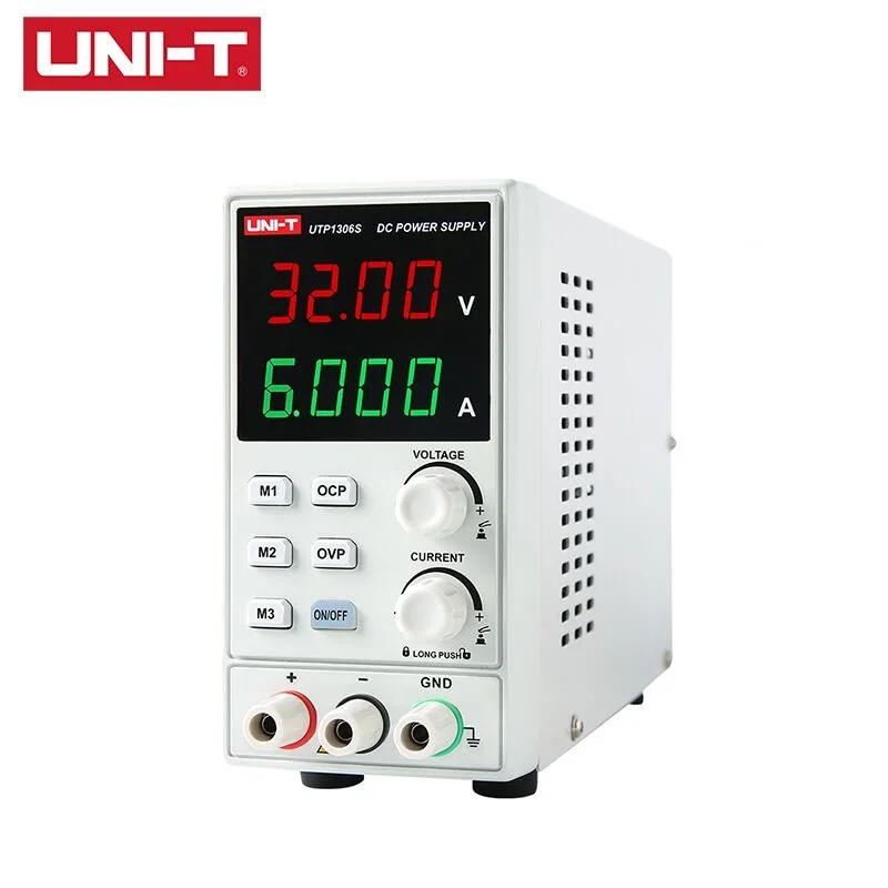 Uni-t UTP1306S DC Блок питания 4 бит дисплей СВЕТОДИОДНЫЙ 0-32 В 0-6A Высокоточный Регулируемый мини-источник стабилизированного напряжения