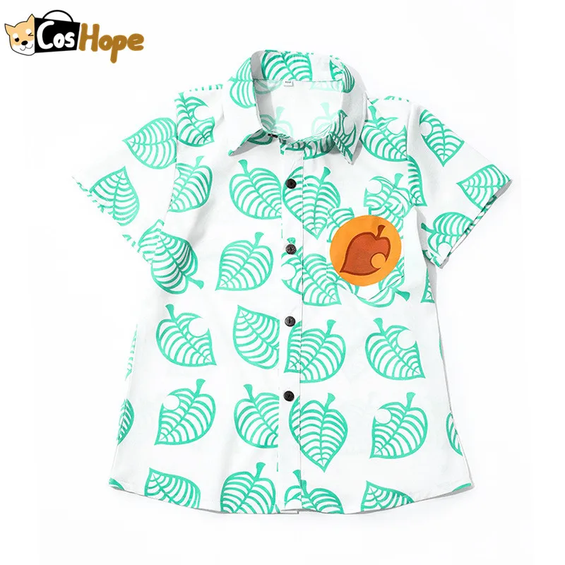 Tom Nook Cosplay Animal Crossing Cosplay Halloween Costumes for Adults and Kids Short Sleeves Shirt Tom Nook Cosplay Animal Crossing Cosplay Halloween Costumes for Adults and Kids Short Sleeves Shirt