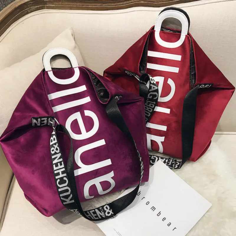 Модные женские сумки новые женские сумки для покупок женские сумки через плечо с буквенным принтом Женская Большая вместительная сумка на плечо