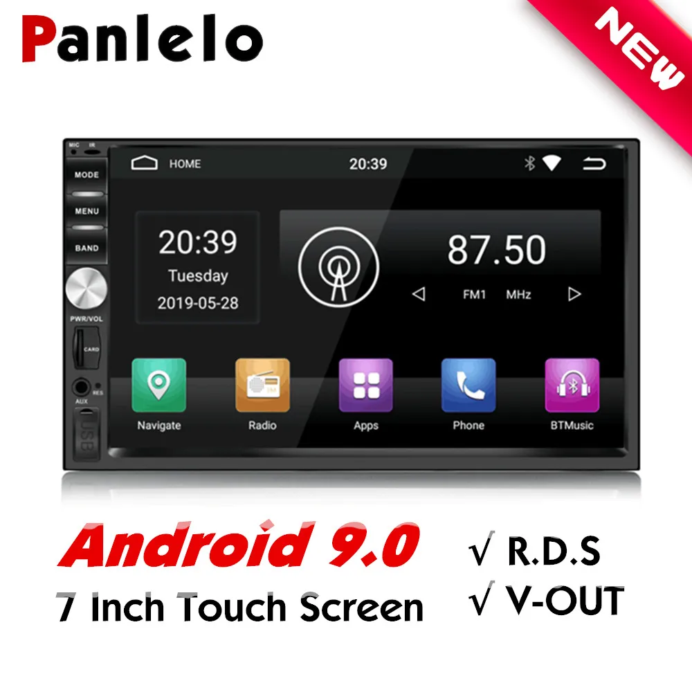 Автомагнитола Panlelo 2 Din Android 9 GPS плеер 7 дюймов встроенный Wi Fi RDS 0 радио 2G RAM для Honda