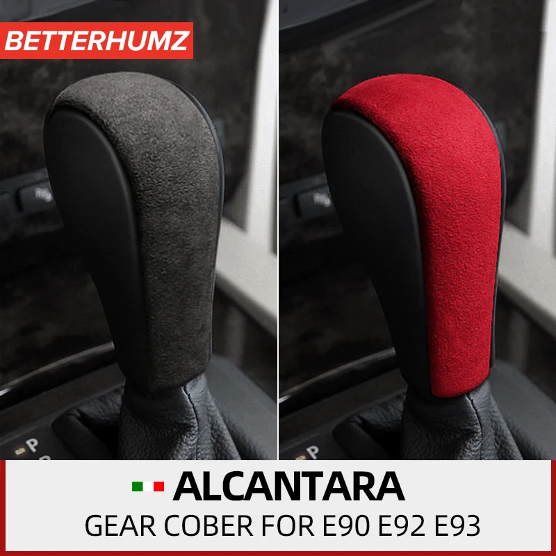 Betterhumz Alcantara Чехол для BMW E90 E92 E93 E60 F01 3 5 серии X1 X5 ручка переключения рулевого