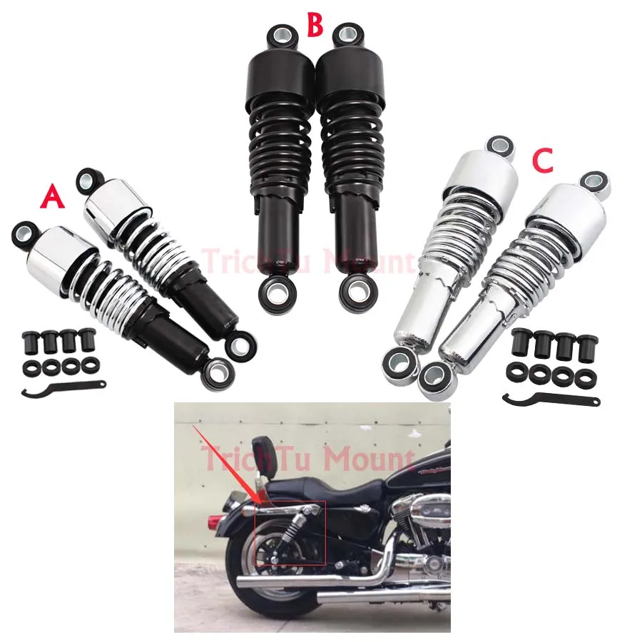 Задние амортизаторы 267 мм регулируемая подвесная пружина для мотоцикла Harley Sportster