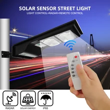40 Вт Светодиодный уличный фонарь на солнечной батарее, настенный светильник, светильник с пультом дистанционного управления+ индукция человеческого тела+ 3 режима работы, наружная Водонепроницаемая охранная лампа