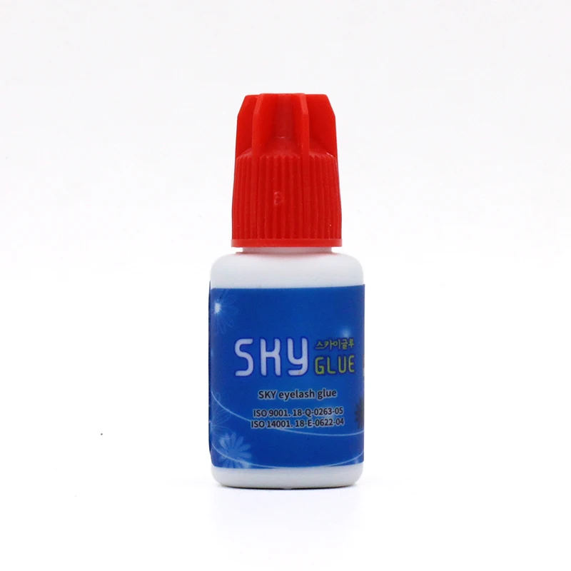 Cola de Cílios para Extensões de Cílios s + Mais Tempo Seco Coreia Cola Poderoso Mais Rápido Msds Adesivo Original Preto Boné 1-2s Céu 17 Cheap Cola para cílios