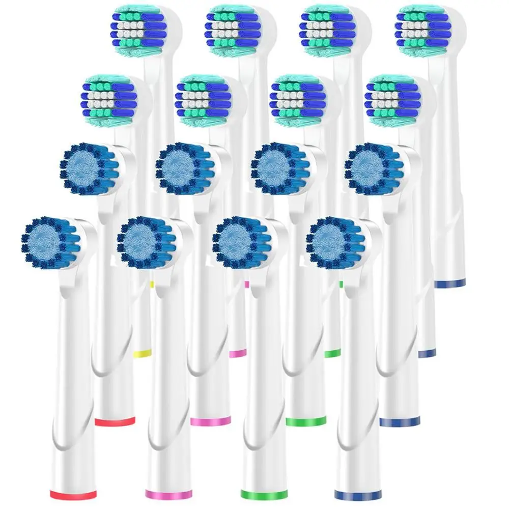 16 Pezzi Testine Di Ricambio Per Braun Oral B D12,D16,D29,D20,D32,Oc20,D10513, Db4510K 3744 3709 3757 D19 Oc18 D811 D9525 D9511